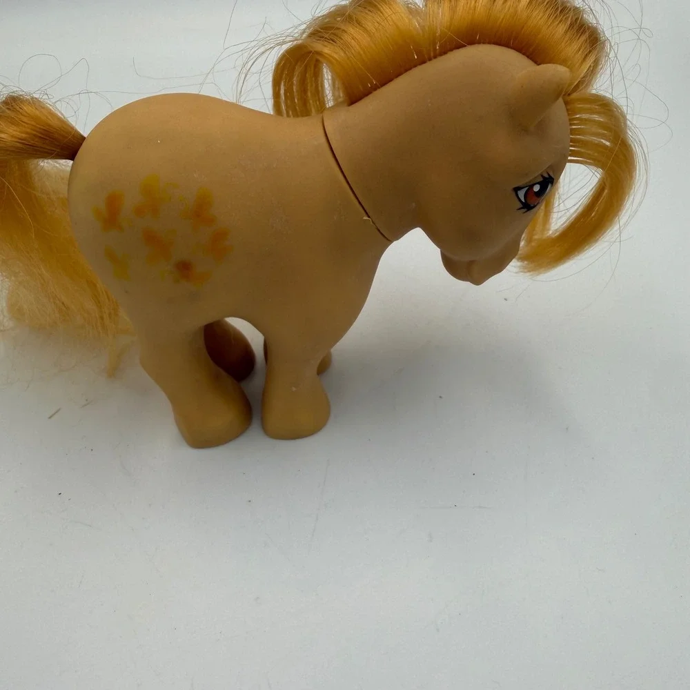 Vintage 1982 Hasbro My Little Pony G1 Butterscotch Yellow Butterfly Cutie Mark